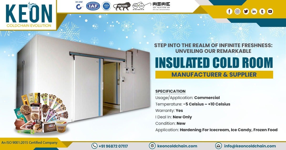 Insulated Cold Room Supplier in Gujarat