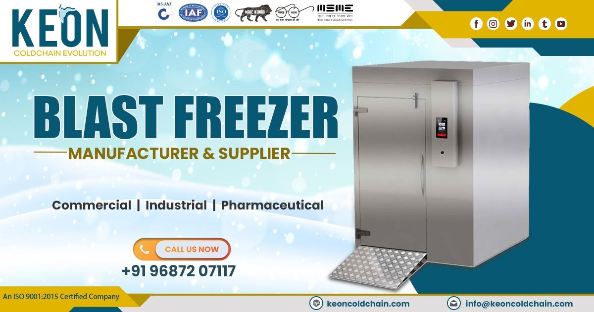 Supplier of Blast Freezers in Madhya Pradesh